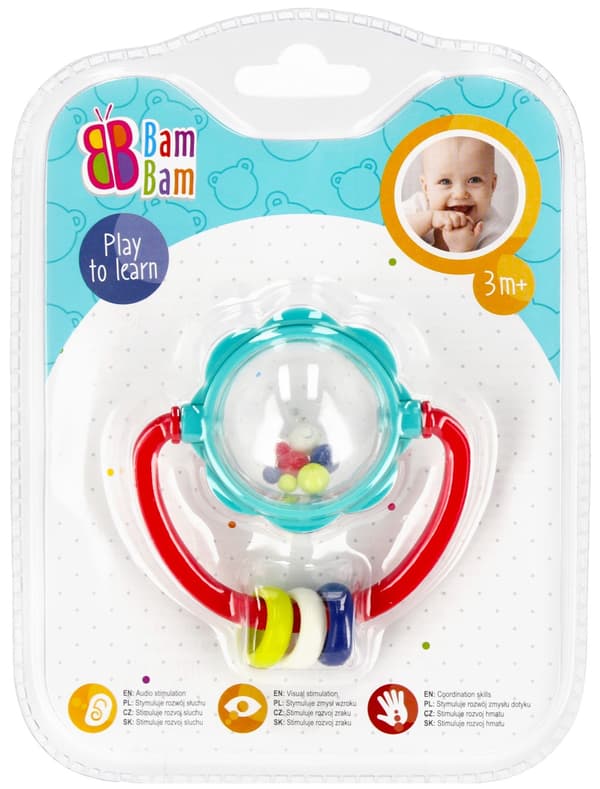 Färgglad babyrassel