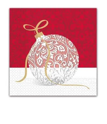Elegant julgranskula i servett 20 st 33x33 cm
