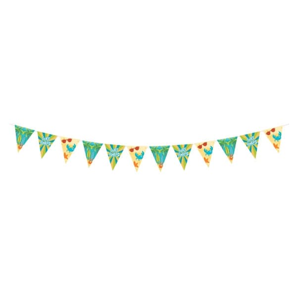 Papperflaggor girlang 400 cm - Summer Surf Party