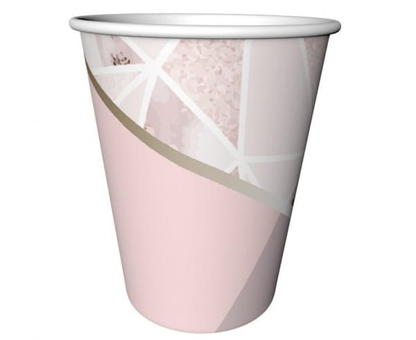 Pappersmuggar Party Rose Chic Pink 6 stycken 240 ml