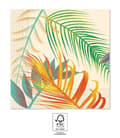 Miniatyrbillede 2 af 2: Tropical Leaves Blommor Servetter 20 st 33x33 cm FSC