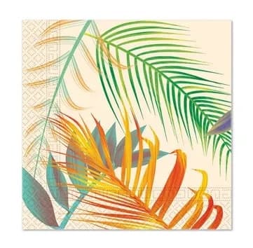 Tropical Leaves Blommor Servetter 20 st 33x33 cm FSC