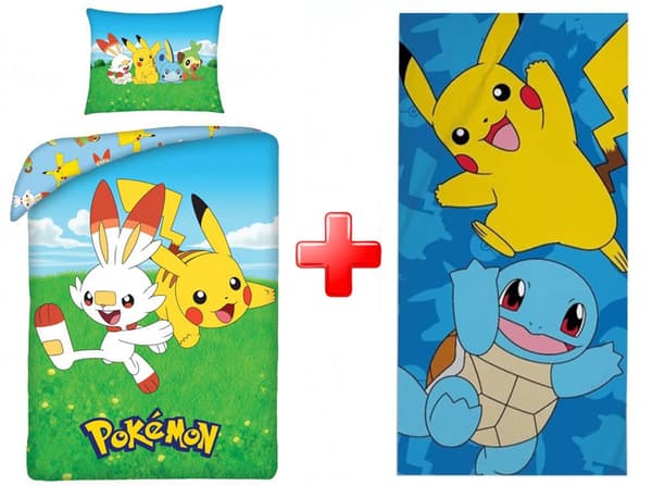 Pokémon Sänglinne och Handduksset