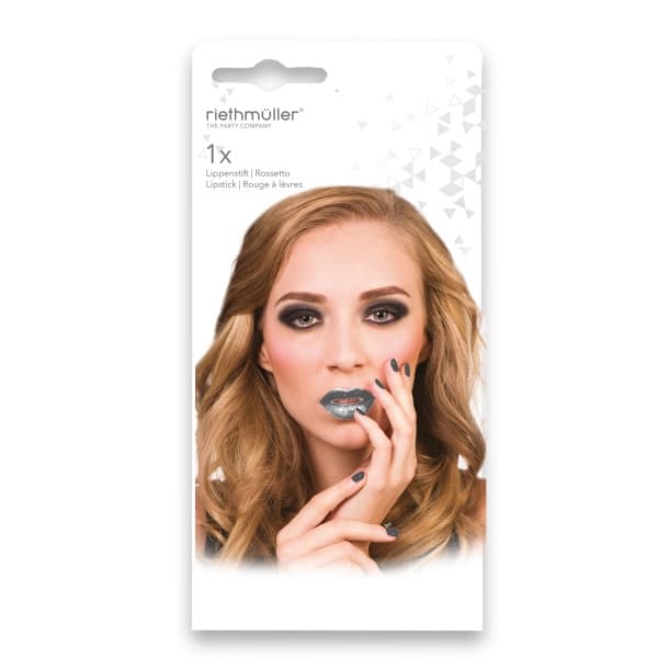 Partysmink i silver – läppstift
