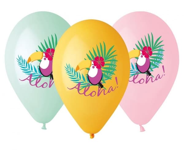 Toucan Toucan Aloha, ballong, 5 st 33 cm (13 tum)