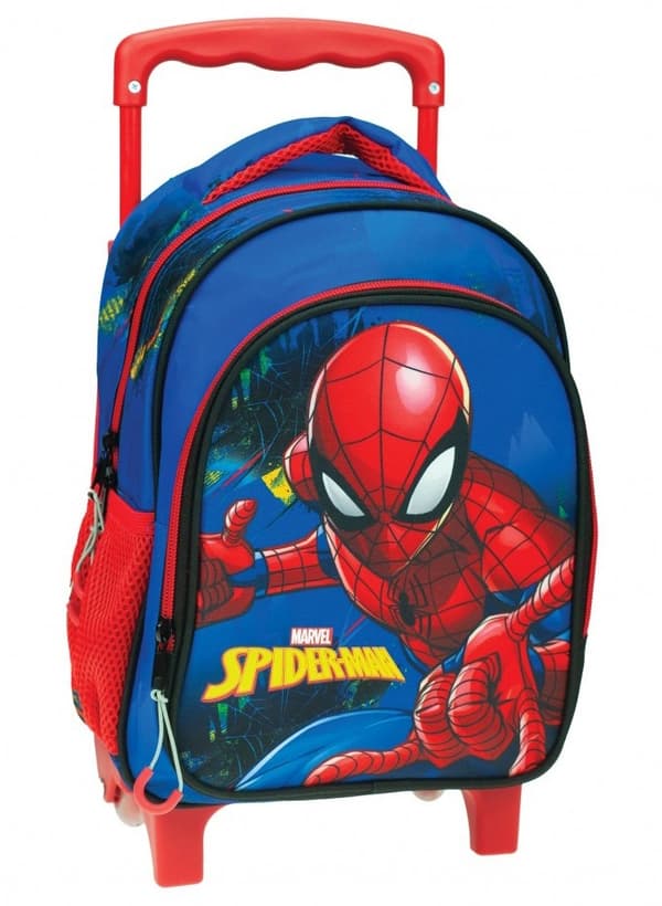 Spiderman Blå Rullande Förskoleväska, 30 cm