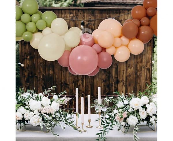 Färgglad Boho-ballong, ballonggirlang set med 65 delar
