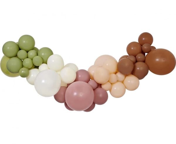 Färgglad Boho-ballong, ballonggirlang set med 65 delar