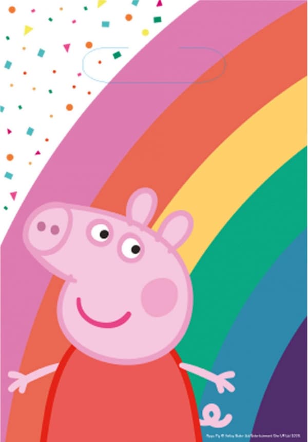 Peppa Pig konfetti presentpåsar, set om 8