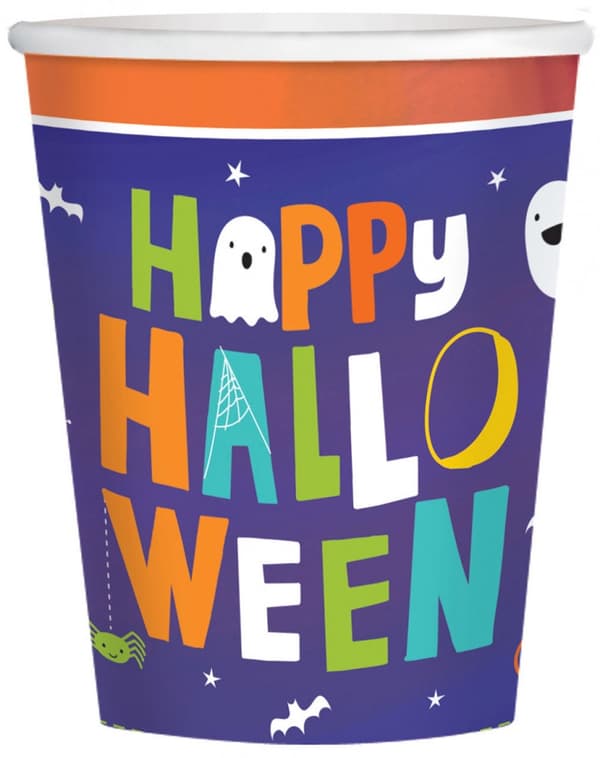 Pappersmuggar Halloween Friends 8 st 250 ml