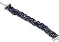 Miniatyrbilde 1 av 2: Victoria Mörkblå Beaded Armband i Silverfärg
