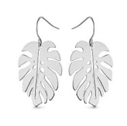Örhängen med Silver Leaf-mönster från Victoria
