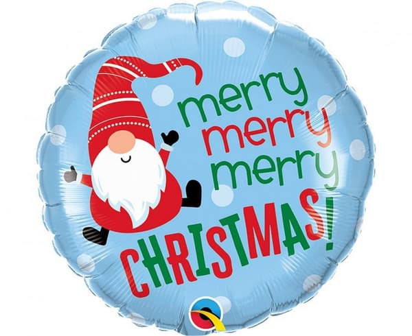 Jul Tomte, folieballong 46 cm