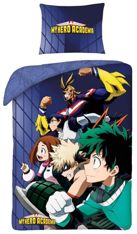 My Hero Academia sängset 140×200 cm, 70×90 cm