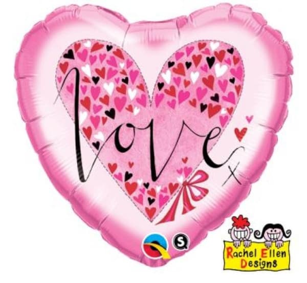 Love Hearts folieballong 46 cm