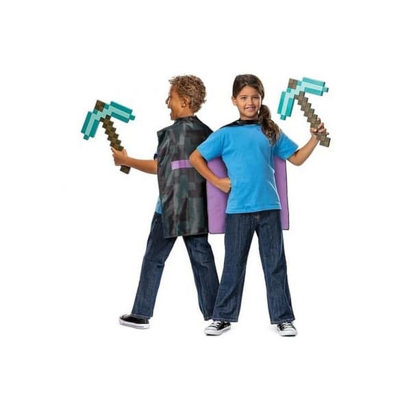 Set med Minecraft hacka och mantel