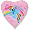 Miniatyrbild 1 av 2: My Little Pony regnbågsfolieballong 45 cm