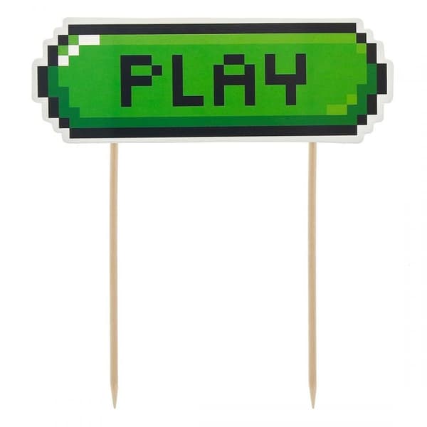 Gamer Tårtfest Spel Decorering 15 cm