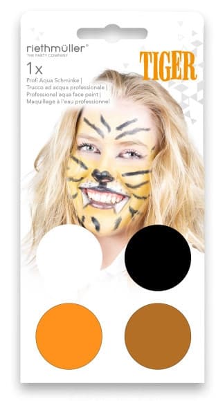 Tiger Makeup Set för Party Make Up