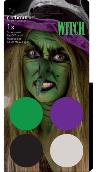 Witch Make-up Set för Fest makeup