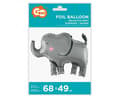 Miniatyrbild 3 av 3: 68 cm Elephant Grey folieballong