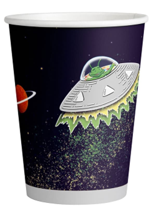 Pappersmuggar Space, 8 stycken, 250 ml