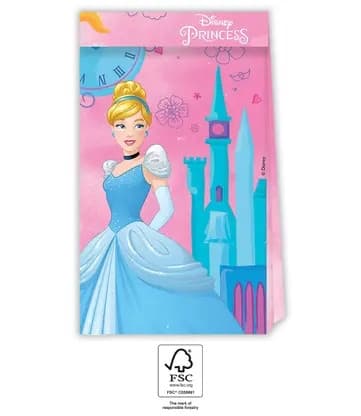 Disney Princess Papperspåse 4 stycken FSC - Lev Ditt Äventyr
