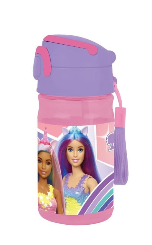 Barbie plastflaska med hängare 350 ml