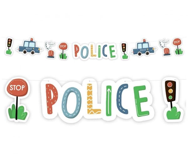Polis Beep Pappersskylt 3 m