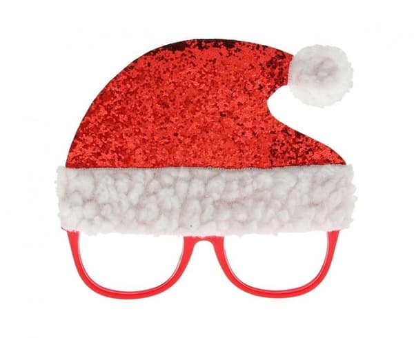Jultomtemössa med glasögon