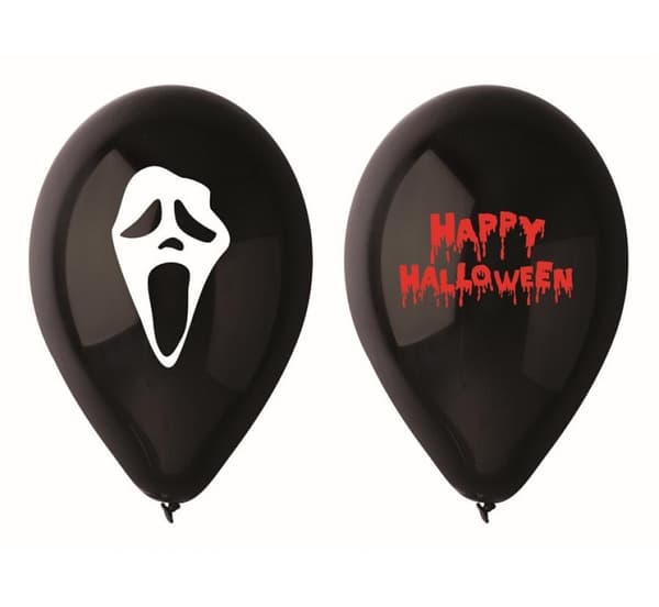 Skrämmande Halloween luftballong, 5 stycken 30 cm (12 tum) ballonger