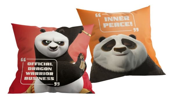 Kung Fu Panda dekorativ kudde, Warrior kudde 40x40 cm