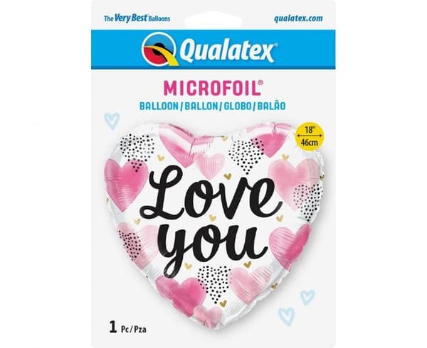 Folieballong Love Hearts 46 cm