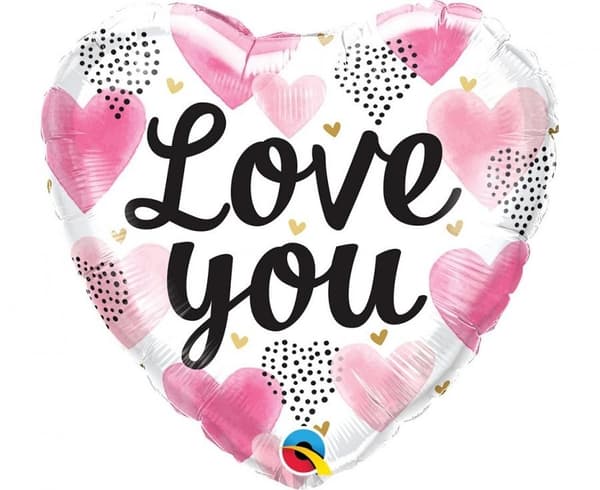 Folieballong Love Hearts 46 cm