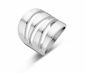 Silverfärgad ring Victoria