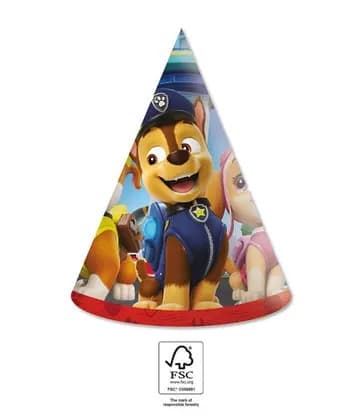 Paw Patrol Rescue Heroes partymössa, chako 6 st FSC
