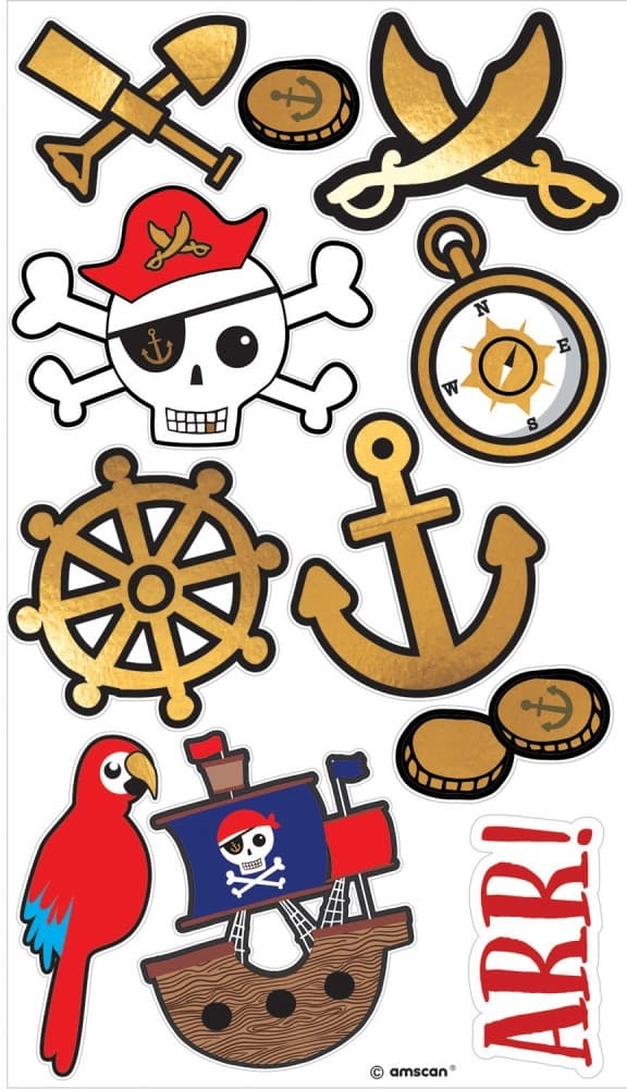 Tatuering med piratkarta