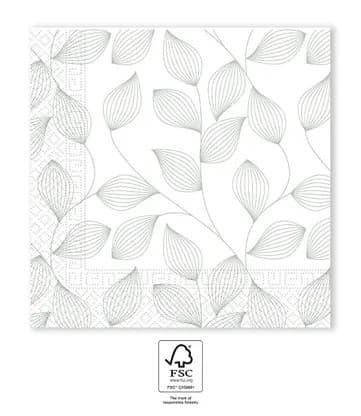 Blomma Gråblad Servett 20 st 33x33 cm FSC