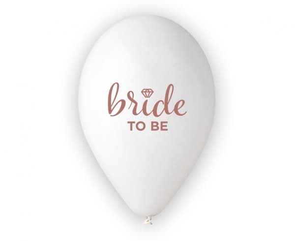 Ballongset "Happy Birthday Bride To Be", 5 stycken 13 tum (33 cm)