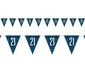 Miniatyrbilde 1 av 3: Happy Birthday Blue 21 Bunting 274 cm