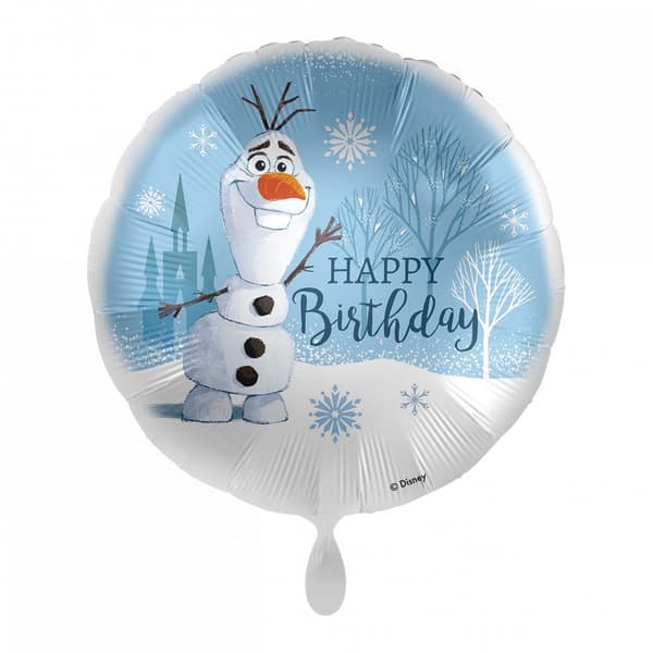 Disney Frost Olaf Snö Glad Födelsetags folieballong 43 cm