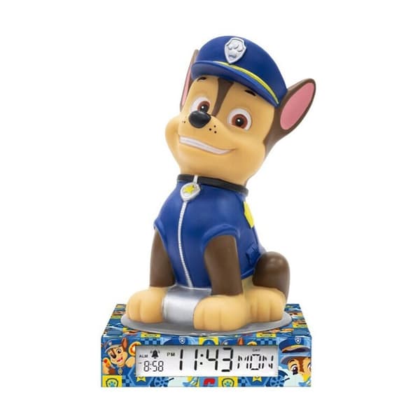 Paw Patrol 3D Nattlampa och Väckarklocka