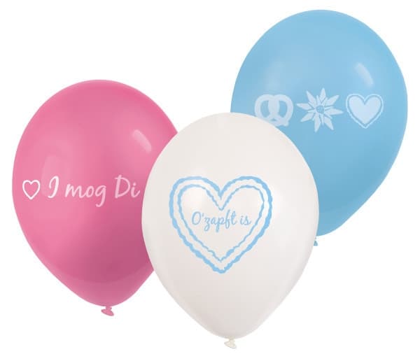 Bierfest Festival ballonger, 6 stycken 9 tum (22,8 cm)