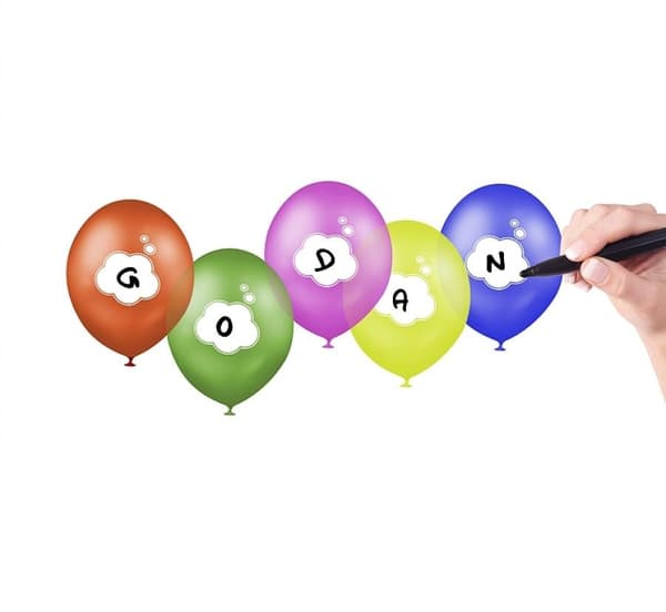 Inscription Ballong för Fest, 5 st 12 tum (30 cm)
