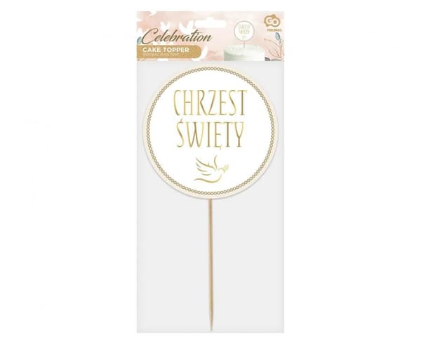 Dop tårta dekoration 14 cm Chrzest Święty