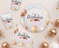 Pikkukuva 4 / 4: Happy Birthday Ballong Happy Birthday Papperskopp 6 st 250 ml