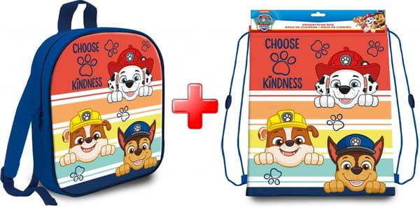 Paw Patrol ryggsäck och gymväska set