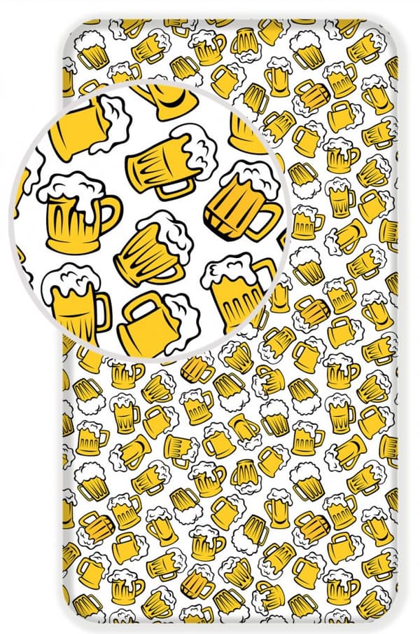 Beer Beer, passande bäddlakan 90x200 cm