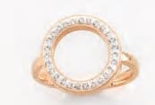 Victoria ring i roséguld med vita stenar
