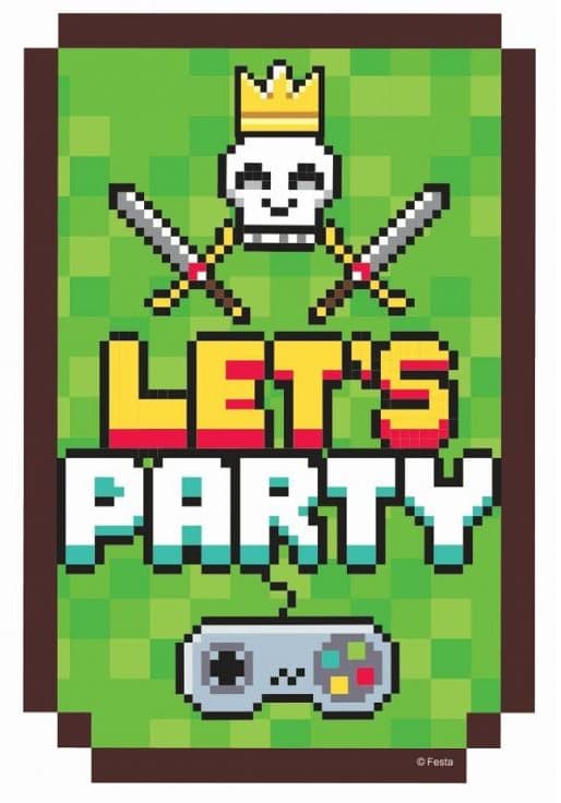 Spelare Spel På Spelkalas Inbjudningar 6 st